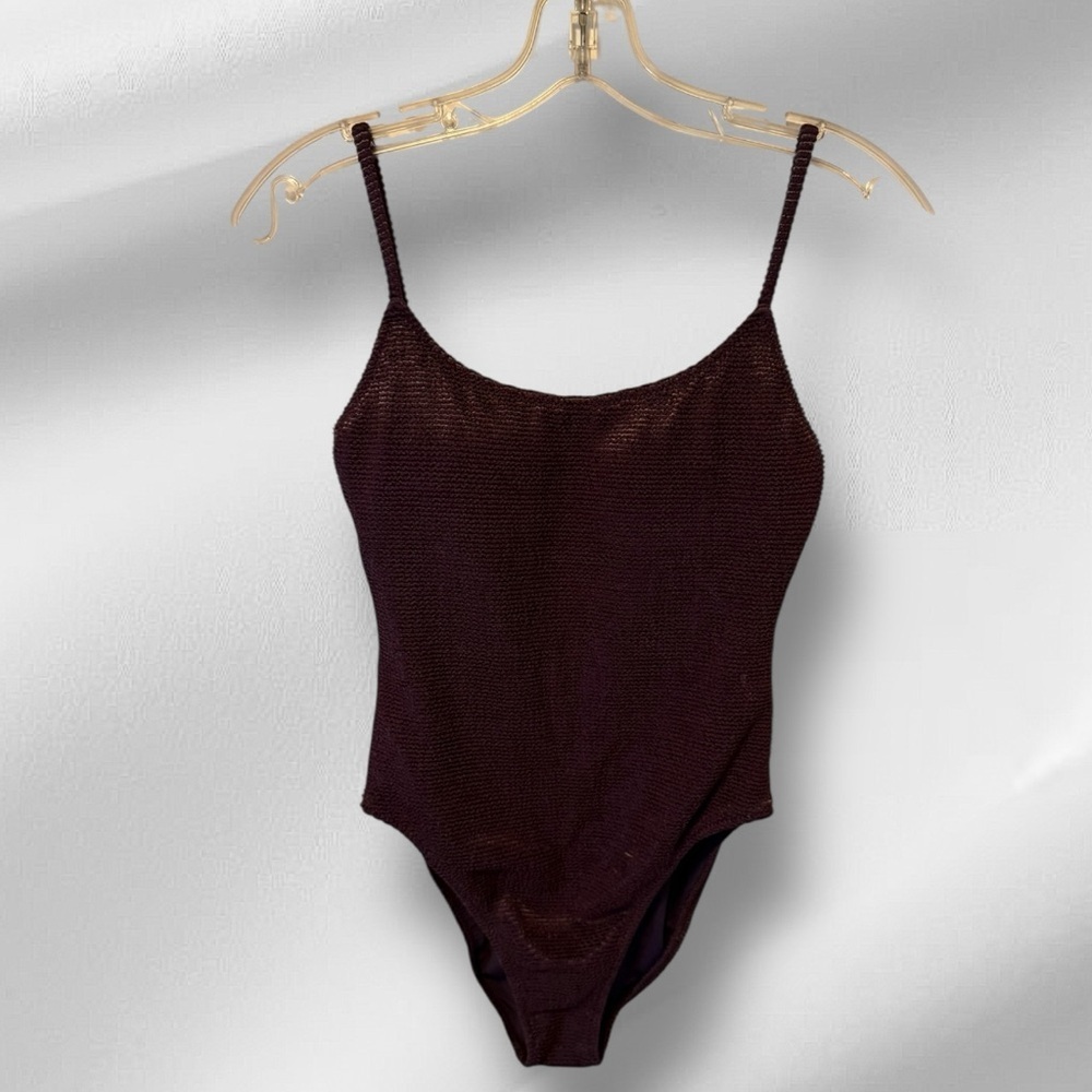 WET One Piece Bathing Suit In Eggplant nwt